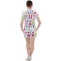 Flamingo Bird Nature Illustration Summer Beach Women s Tee and Shorts Set View2