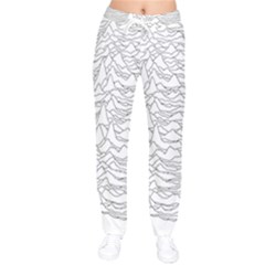 Joy Division Unknown Pleasures Women Velvet Drawstring Pants