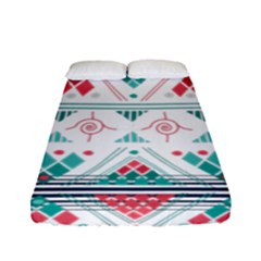 Aztec Ethnic Seamless Pattern Fitted Sheet (full/ Double Size) by Jancukart