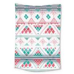 Aztec Ethnic Seamless Pattern Large Tapestry