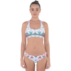 Aztec Ethnic Seamless Pattern Cross Back Hipster Bikini Set