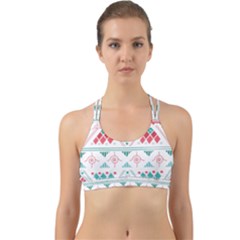 Aztec Ethnic Seamless Pattern Back Web Sports Bra