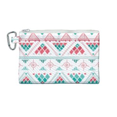 Aztec Ethnic Seamless Pattern Canvas Cosmetic Bag (medium)