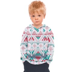 Aztec Ethnic Seamless Pattern Kids  Overhead Hoodie