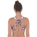 Multicolored Pattern Illustration Purple Peacock Got No Strings Sports Bra View2