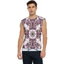 Multicolored Pattern Illustration Purple Peacock Men s Raglan Cap Sleeve Tee View1