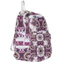 Multicolored Pattern Illustration Purple Peacock Foldable Lightweight Backpack View3