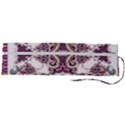 Multicolored Pattern Illustration Purple Peacock Roll Up Canvas Pencil Holder (L) View2