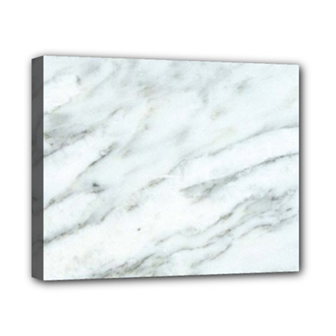 White Marble Texture Pattern Canvas 10  X 8  (stretched)