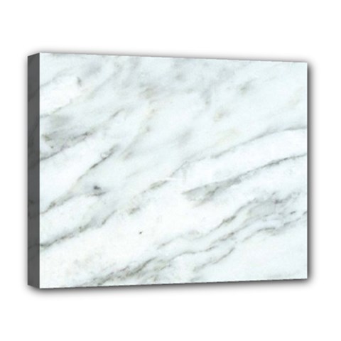 White Marble Texture Pattern Deluxe Canvas 20  X 16  (stretched) by Jancukart