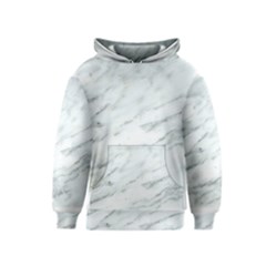 White Marble Texture Pattern Kids  Pullover Hoodie