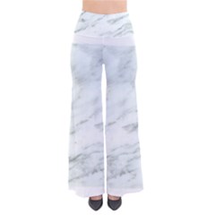 White Marble Texture Pattern So Vintage Palazzo Pants