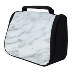 White Marble Texture Pattern Full Print Travel Pouch (small)