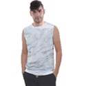 White Marble Texture Pattern Men s Regular Tank Top View1