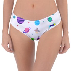 Alien Ufo Star Universe Star Vector Image Reversible Classic Bikini Bottoms