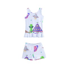 Alien Ufo Star Universe Star Vector Image Kids  Boyleg Swimsuit