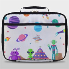 Alien Ufo Star Universe Star Vector Image Full Print Lunch Bag