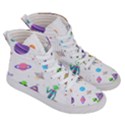 Alien Ufo Star Universe Star Vector Image Men s Hi-Top Skate Sneakers View3