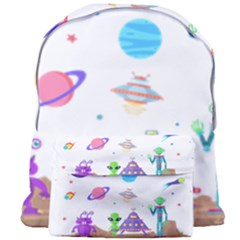 Alien Ufo Star Universe Star Vector Image Giant Full Print Backpack by Jancukart