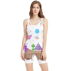 Alien Ufo Star Universe Star Vector Image Women s Wrestling Singlet by Jancukart