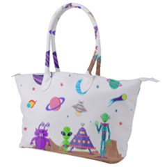 Alien Ufo Star Universe Star Vector Image Canvas Shoulder Bag