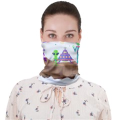 Alien Ufo Star Universe Star Vector Image Face Covering Bandana (adult)