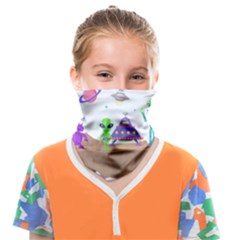 Alien Ufo Star Universe Star Vector Image Face Covering Bandana (kids)