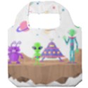 Alien Ufo Star Universe Star Vector Image Foldable Grocery Recycle Bag View1