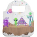 Alien Ufo Star Universe Star Vector Image Foldable Grocery Recycle Bag View2