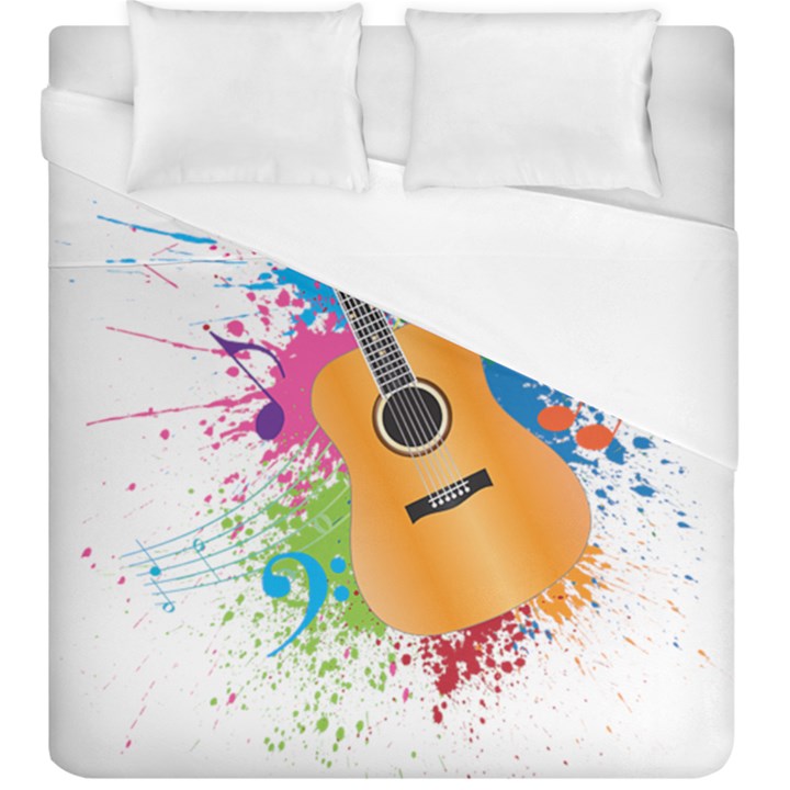 String Instrument Acoustic Guitar Duvet Cover (King Size)