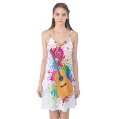 String Instrument Acoustic Guitar Camis Nightgown  by Jancukart