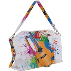 String Instrument Acoustic Guitar Canvas Crossbody Bag