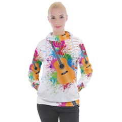 String Instrument Acoustic Guitar Women s Hooded Pullover by Jancukart