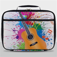 String Instrument Acoustic Guitar Full Print Lunch Bag