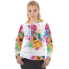 String Instrument Acoustic Guitar Women s Overhead Hoodie