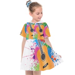 String Instrument Acoustic Guitar Kids  Sailor Dress