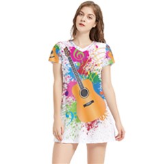 String Instrument Acoustic Guitar Women s Sports Skirt