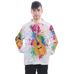 String Instrument Acoustic Guitar Men s Half Zip Pullover by Jancukart