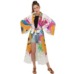 String Instrument Acoustic Guitar Maxi Kimono by Jancukart