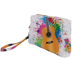 String Instrument Acoustic Guitar Wristlet Pouch Bag (small)