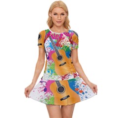 String Instrument Acoustic Guitar Women s Sports Wear Set by Jancukart