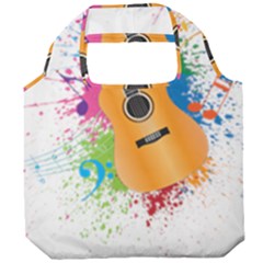 String Instrument Acoustic Guitar Foldable Grocery Recycle Bag