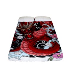 Drawing Red Dragon Legendary Fitted Sheet (full/ Double Size)