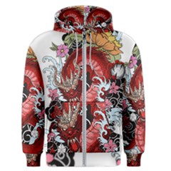 Drawing Red Dragon Legendary Men s Zipper Hoodie