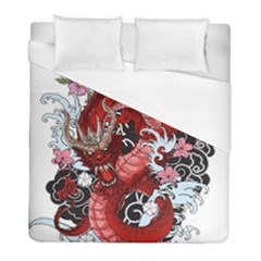 Drawing Red Dragon Legendary Duvet Cover (full/ Double Size)