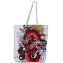 Drawing Red Dragon Legendary Full Print Rope Handle Tote (Large) View1