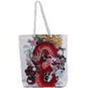 Drawing Red Dragon Legendary Full Print Rope Handle Tote (Large) View2