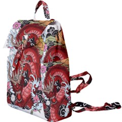 Drawing Red Dragon Legendary Buckle Everyday Backpack