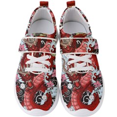 Drawing Red Dragon Legendary Men s Velcro Strap Shoes