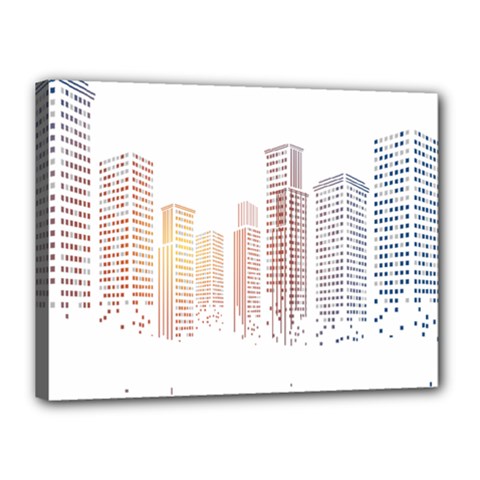 Buildings, Building City Building Condominium Skyscraper Canvas 16  X 12  (stretched)